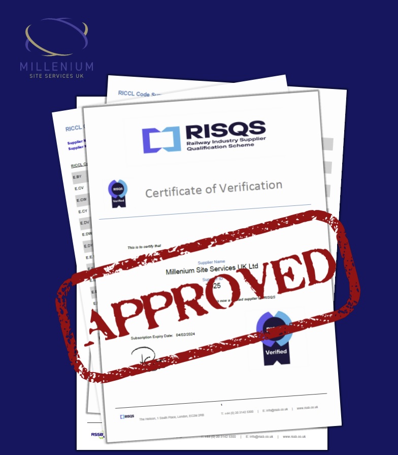 Millenium are RISQS Approved